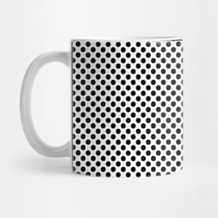 Small, black dots in flat rows Mug